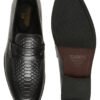 Men's Classic Black Texture Moccasins Leather Shoes