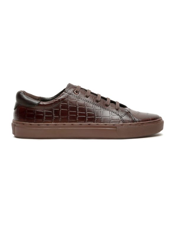 Men's Brown Leather Mid-Top Hiking Boots - Image 3