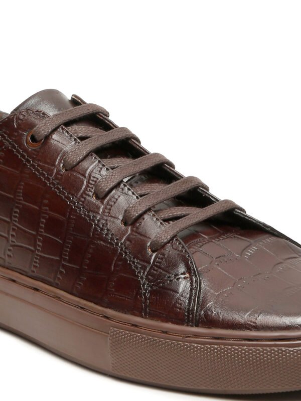 Men's Brown Leather Mid-Top Hiking Boots - Image 2