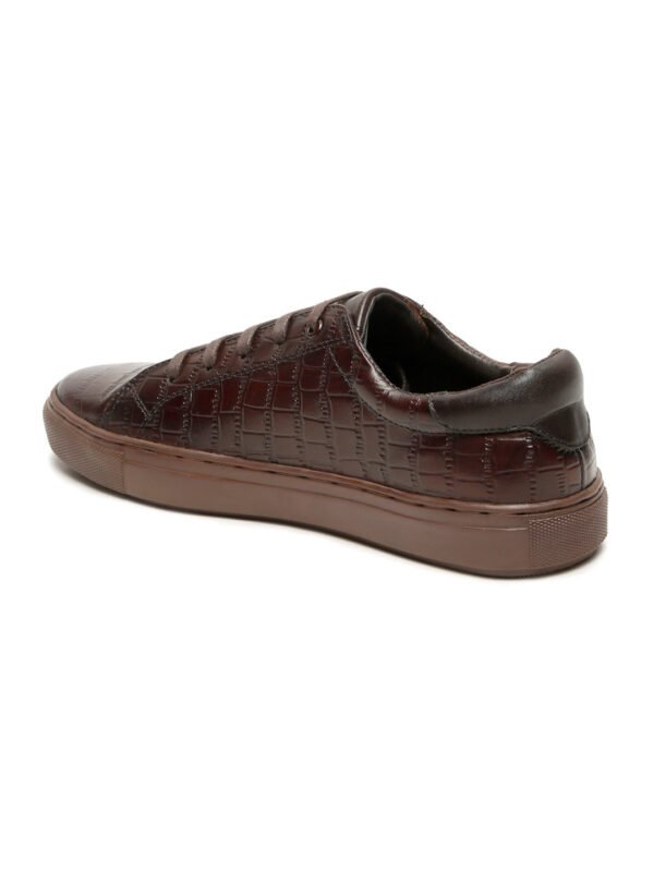 Men's Brown Leather Mid-Top Hiking Boots - Image 5