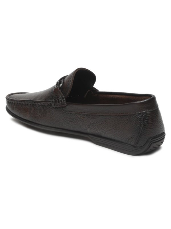 Men's Brown Leather Flexi 360 Loafers - Image 4