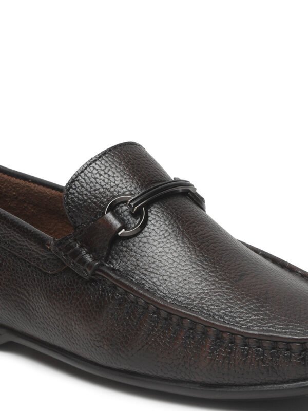 Men's Brown Leather Flexi 360 Loafers - Image 5