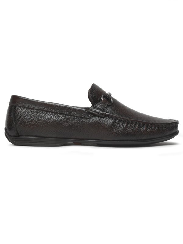 Men's Brown Leather Flexi 360 Loafers - Image 7